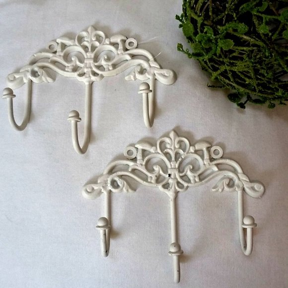 Boutique Other - NEW! SHABBY Distressed CHIC Wall HOOKS SET/2
